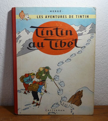 Ancien tintin dos - dos, toilé