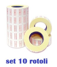 X 10 Rouleaux Étiquettes