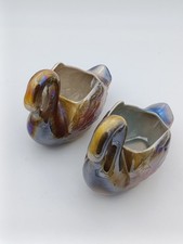 Paire de cygnes céramique