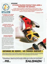 Publicité Advertising 029  1996   les fixations ski  Spheric  Salomon