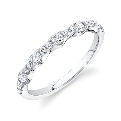 14k blanc diamant festons - 14k,