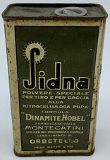Boîte En Fer Sidna Poudre Spéciale Pour Tir Et Pour Chasse Montecatini Vide