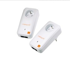 2 CPL HD Orange Liveplug 500 M/s + Câbles Ethernet - excellent état