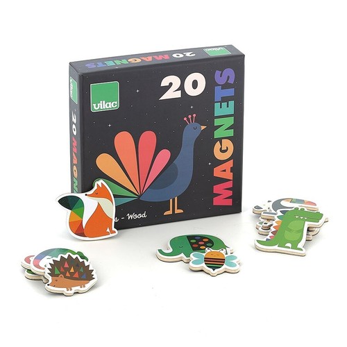 Magnets bois arc en - 20,
