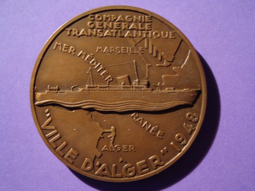 Médaille paquebot ville - médaille,