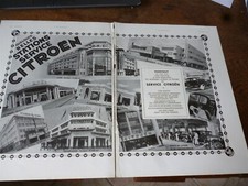CITROEN stations service 178 publicité papier  ILLUSTRATION 1933