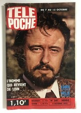 ►TELE POCHE n°347 - 1972 - LOUIS VELLE - SYLVIE VARTAN - DALIDA