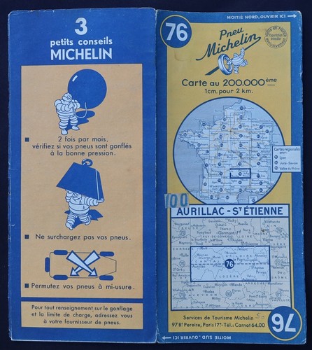 Carte michelin aurillac st - aurillac,