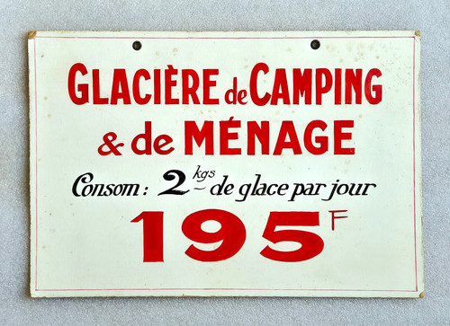 Carton publicitaire glacière - carton,