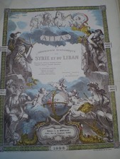 Rarissime Atlas de géographie économique de Syrie et du Liban , Paris 1926.