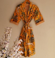 Indien Orange Mariage Kimono