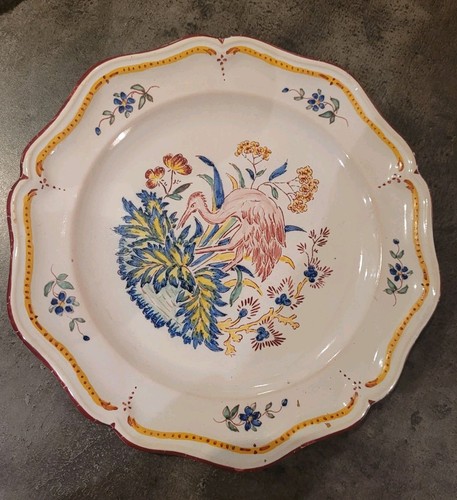 Rare assiette faience - faience, villers