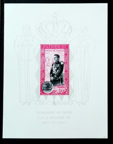 Monaco 1950 accession of - monaco,