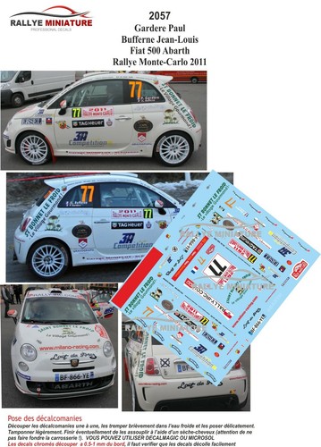 Decals ref 2057 fiat - 1/32,