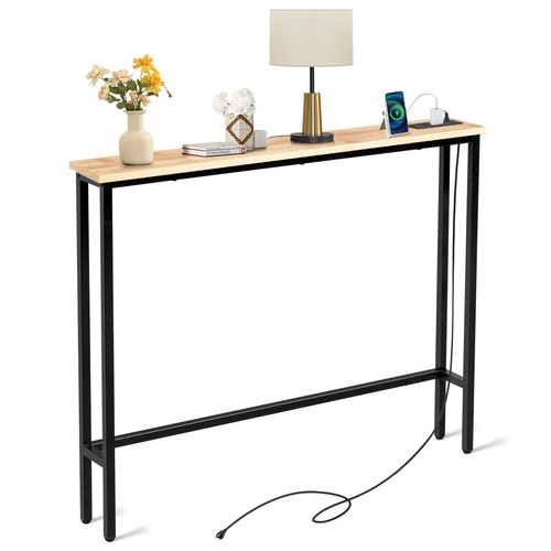 Console table with power - table,