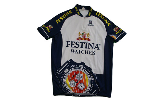 Maillot vélo rétro festina - vélo,