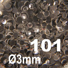 500 Strass thermocollant RHINESTONE hotfix Ø 3 mm ss10  CRYSTAL N° 101