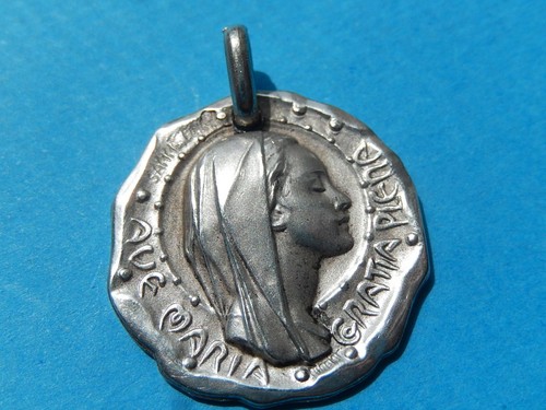 Medaille argent style art deco - argent,