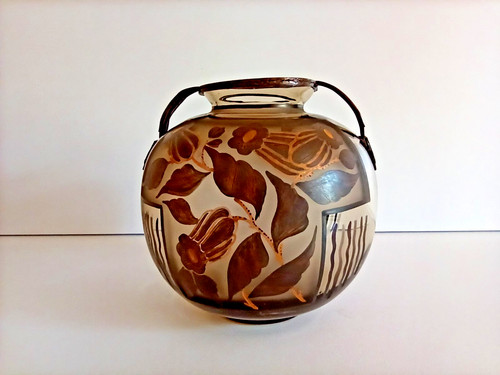 Vase boule art - vase, signé