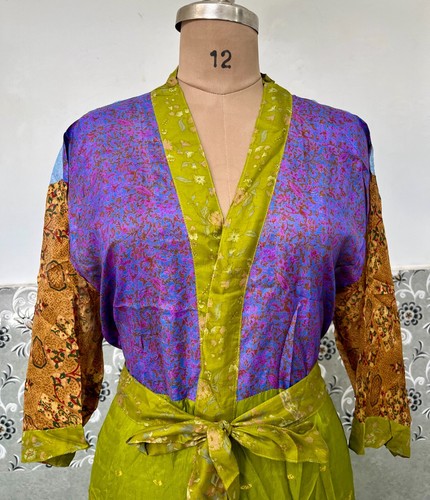 Indien vert floral - floral, robe