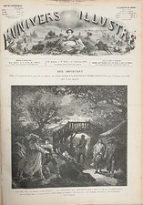 1876 L'Univers Illustre 1 volume Revue française illustrée livre ancien