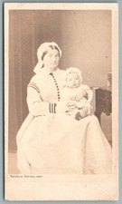 CDV 1870 Nourrice avec bébé Photo Ancienne Bayard & Bertall Paris Nanny w/baby