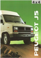 Catalogue prospekt brochure Peugeot J5 spécifique 4 x 4 1990 BE Fr