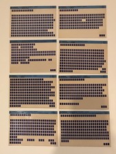 Lot de 8 microfiches PIERBURG de 1992 : vues éclatés, listes de pièces