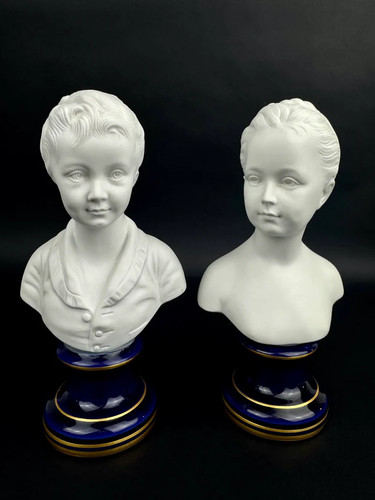 Paire bustes enfants - bustes,