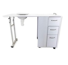 Table De Reconstruction D'Ongles Manucure NAIL Pliable Aspirateur Professionnel