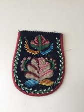 Bourse aumônière Porte-monnaie en perles XIX