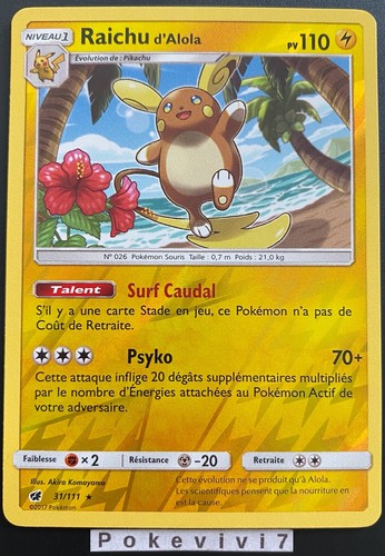Carte pokemon raichu 111 - pokemon, 31/111
