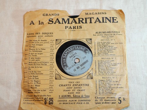 Rare petit disque 78t ancien - rare,