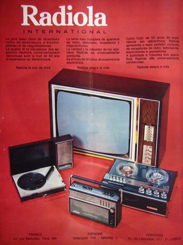Publicité 1969 radiola - publicitÉ,