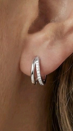 Anneaux double argent - double,