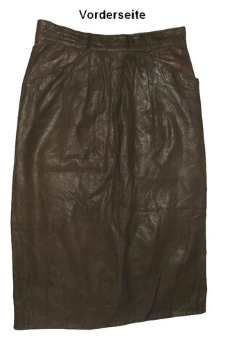 Jupe midi cuir lisse - midi,