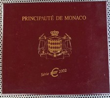 Euro, Monaco, coffret numéroté 000593, 5 pièces, Série 2002 BE 