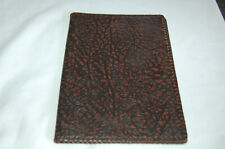 ANCIEN COUVRE LIVRE EN CUIR VÉRITABLE CUIR LISEUSE SIGNÉE NUMÉROTÉ 684