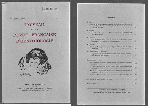 Oiseau revue francaise - revue,