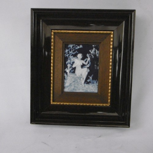 Tableau pate sur - pate, femme