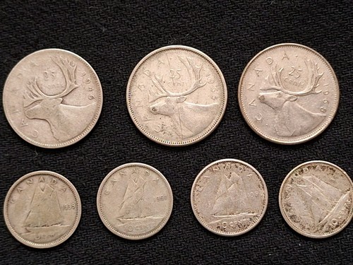 Lot pièces monnaies argent - en,