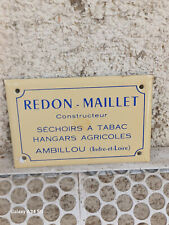 PLAQUE PUBLICITAIRE AGRICOLE EMAILLEE
