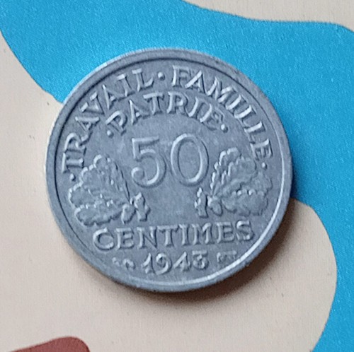 Pièce centimes bazor 1943 - 50,