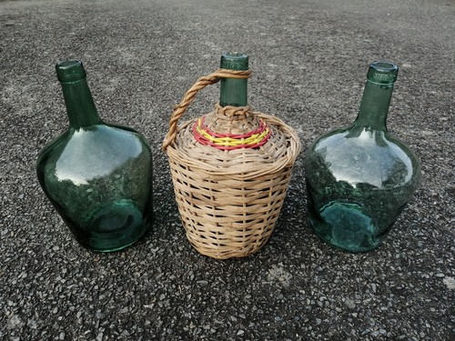 Lot bouteilles verres - 3,