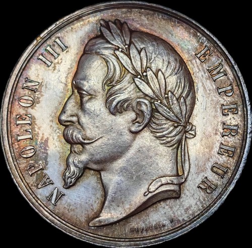 Médaille argent napoléon iii - argent,