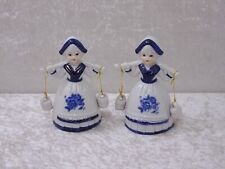 2 X Porcelaine Design Figurine Femme Porteuse D'Eau Hollandtracht - Vintage -