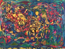 Très belle peinture soie art - très,
