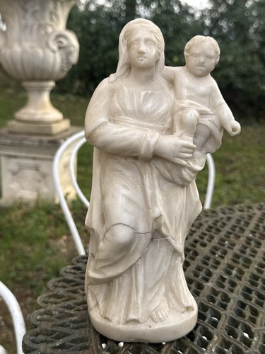 Sculpture vierge enfant - sculpture, à