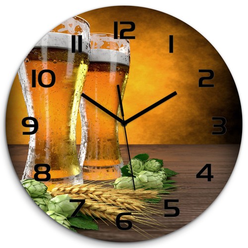 Tulup horloge murale verre - murale, en