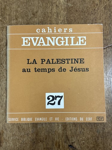 Cahiers evangile palestine - la,